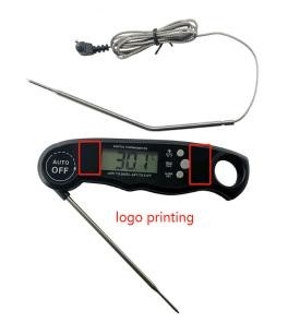 Dual Probe Meat Thermometer Digital Thermometer Folding Type BBQ Thermometer